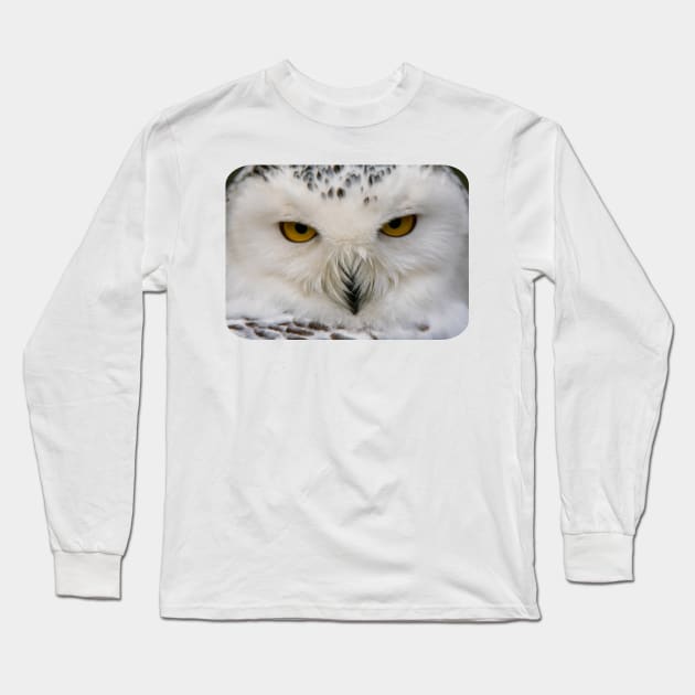 Snowy Owl Long Sleeve T-Shirt by ElviraDraat